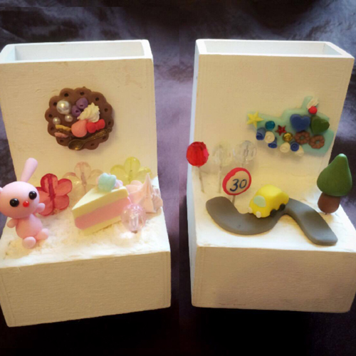デコキーホルダー&ペンスタンド作り
