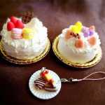 ホールケーキ&スイーツストラップ作り